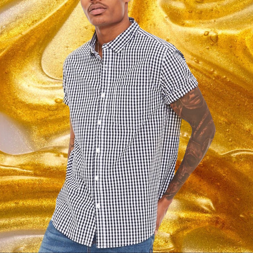 Gingham Button-Up